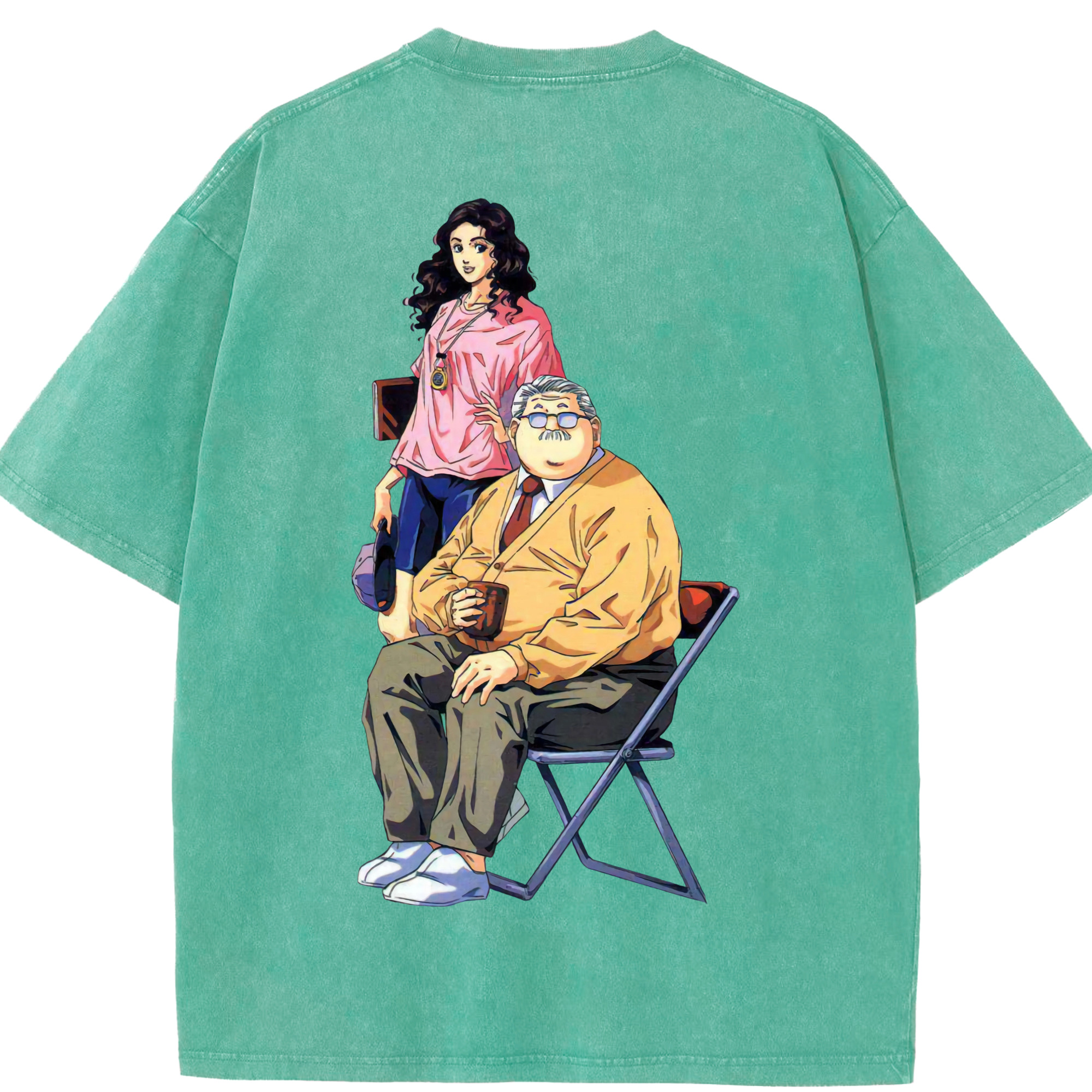 SLAM DUNK／スラムダンク 綿100% ヴィンテージ風 半袖Tシャツ（背面プリント）